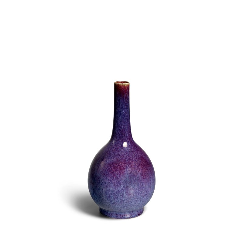 十八世紀 窰變釉長頸瓶 | A FLAMBÉ-GLAZED BOTTLE VASE - 图4