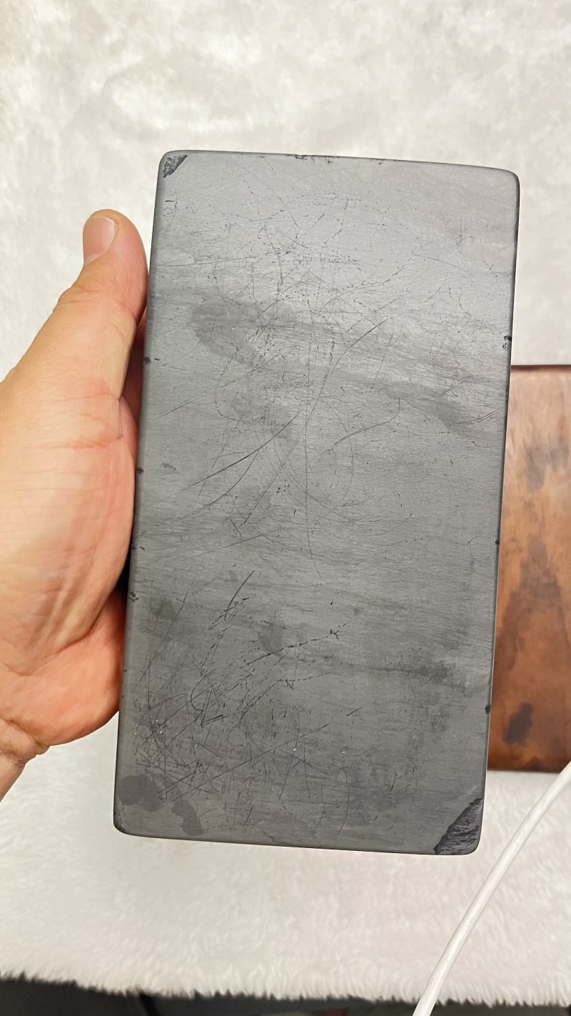 踏马游春诗文歙砚（附原装红木盒，冯国璋铭） - 图6