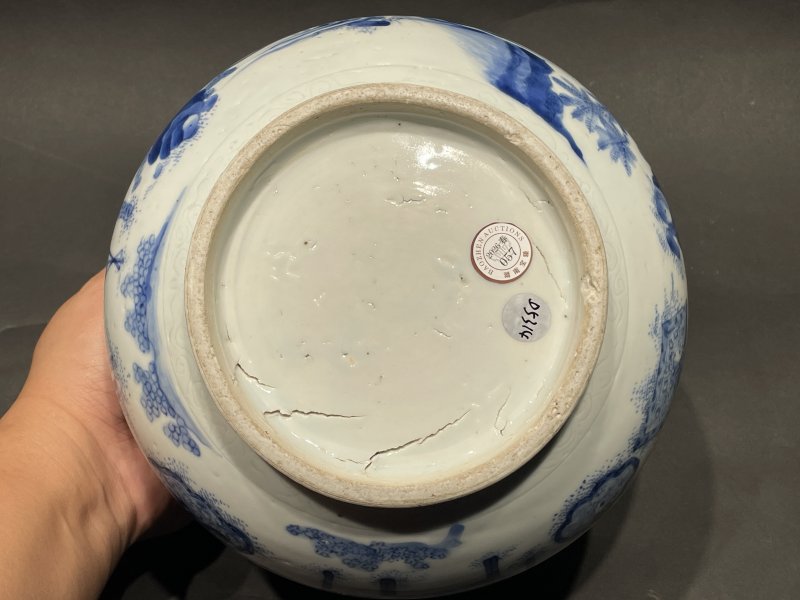 明崇祯 青花韩熙载夜宴图炉 - 图11