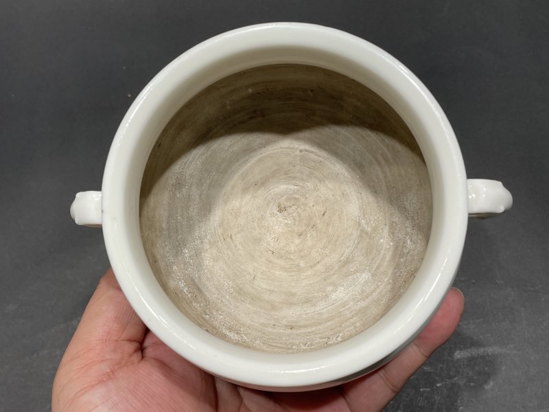 明晚期 德化丁水奇珍款夔龙耳簋式炉 - 图6