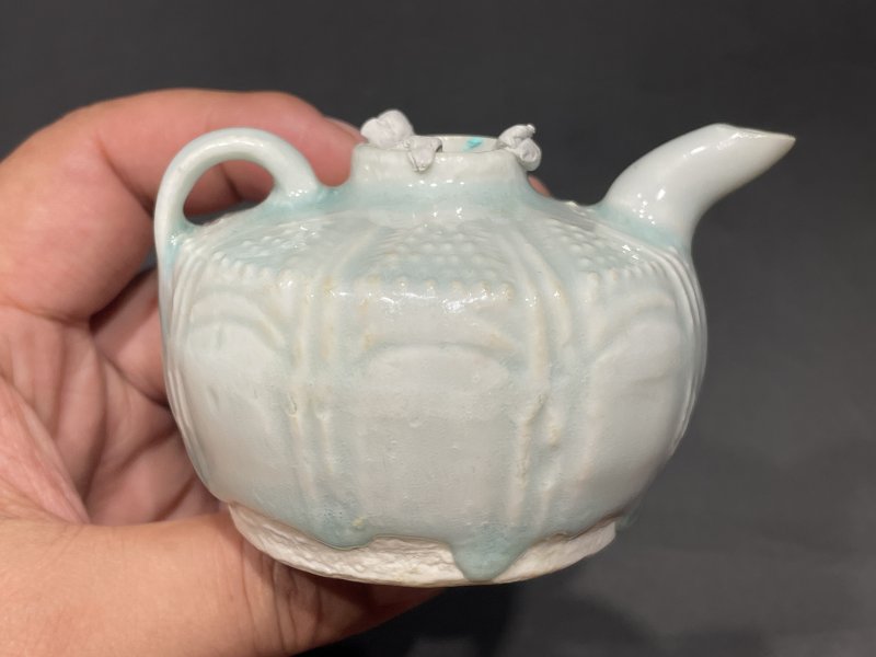 明 湖田窑并蒂莲水注 - 图6