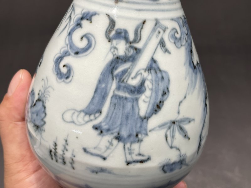 元 青花八仙人物玉壶春瓶 - 图6