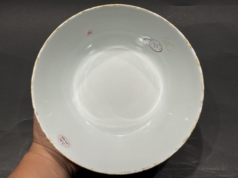 清光绪 粉彩九桃图碗 - 图9