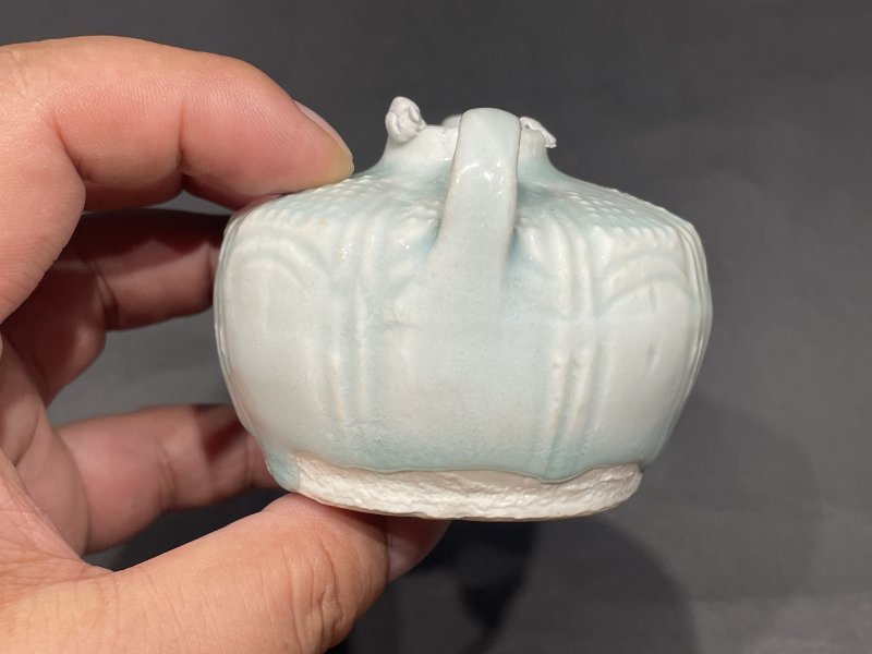 明 湖田窑并蒂莲水注 - 图7