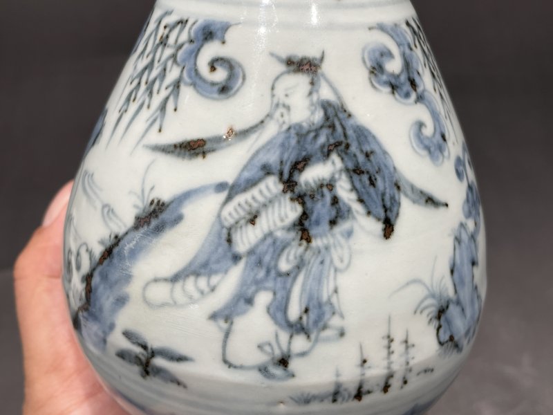 元 青花八仙人物玉壶春瓶 - 图7