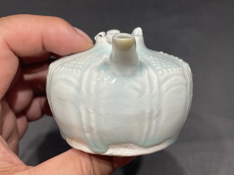明 湖田窑并蒂莲水注 - 图8