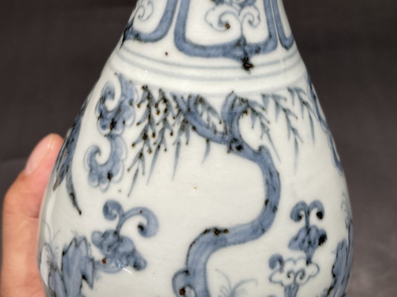 元 青花八仙人物玉壶春瓶 - 图8