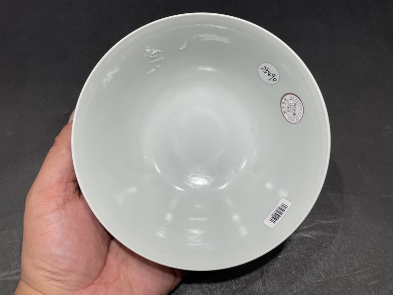 清雍正 霁红釉碗 - 图6