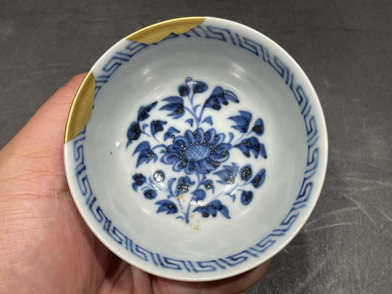 元 青花菊纹茶圆 - 图6