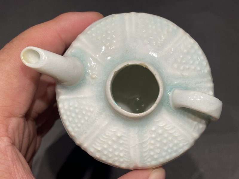 明 湖田窑并蒂莲水注 - 图9