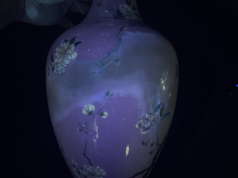 清雍正 御制粉彩碧桃花观音尊 - 图14