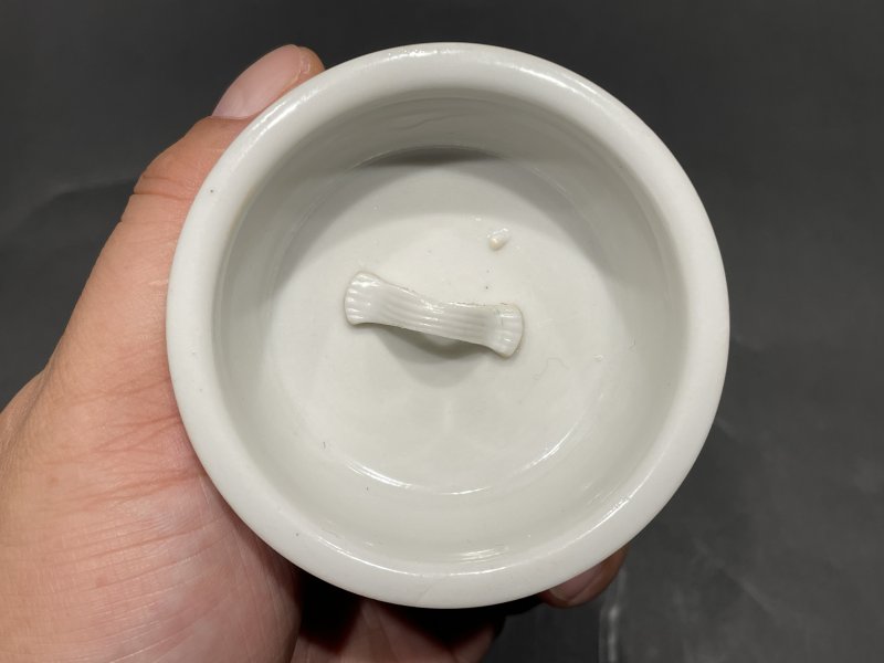 清康熙 青釉贴如意头纹茶叶罐 - 图10
