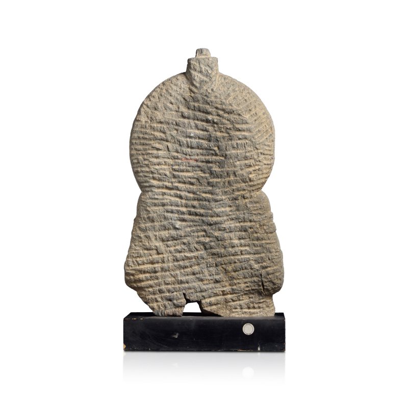 A fragmentary gray schist figure of a turbaned bodhisattva, Ancient region of Gandhara, 3rd / 4th century - 图4