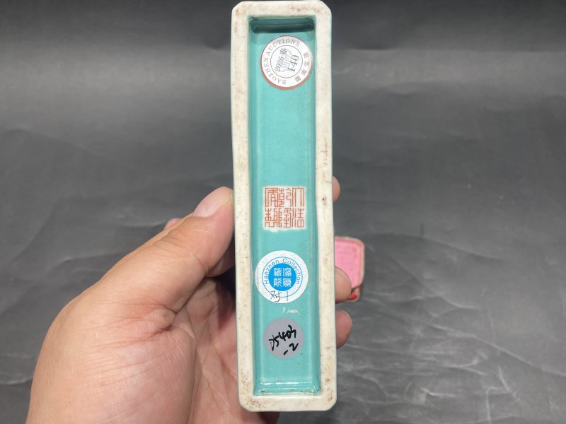 民国 堆塑龙形镇纸一对（带老布座） - 图14
