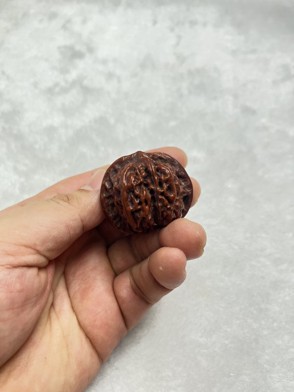 闷尖核桃手捻一对 - 图5