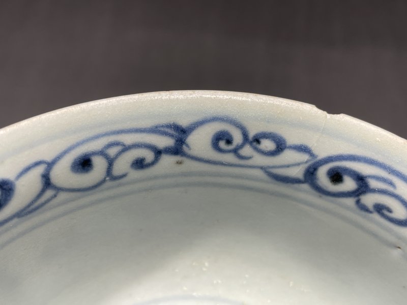 元 青花荷花纹碗 - 图13