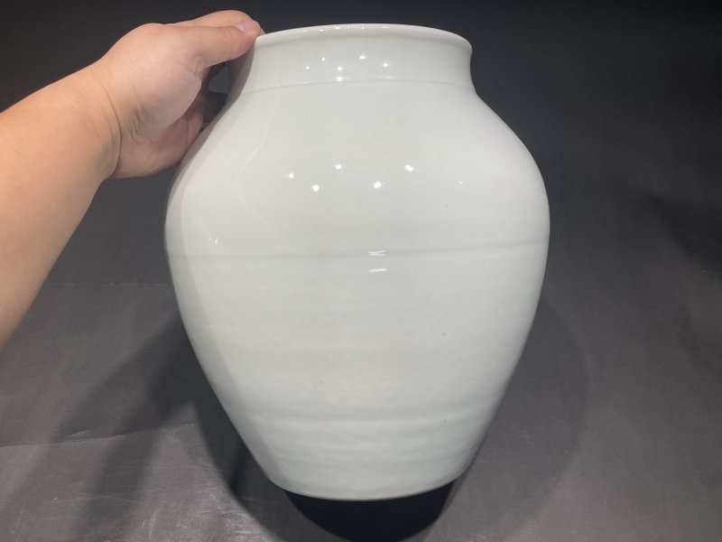 清晚期 青釉荷叶罐一对 - 图9