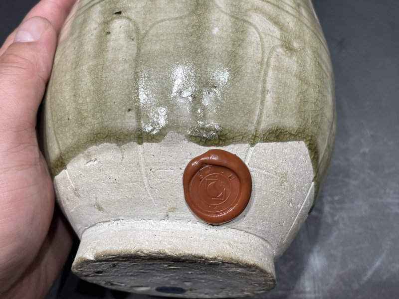 明 象州窑六系盘口壶（刻莲瓣） - 图9