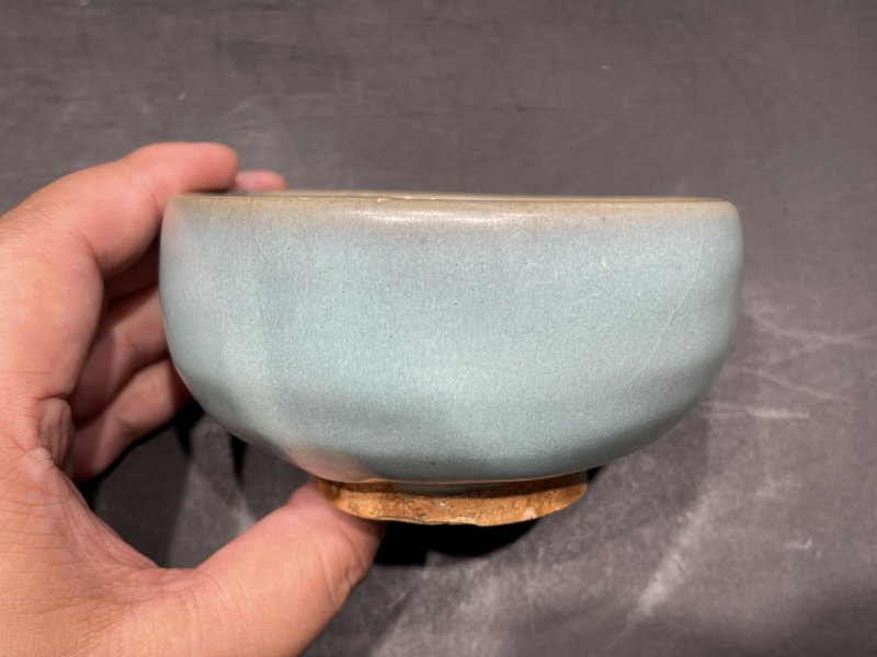 明 钧窑月白釉钵 - 图3