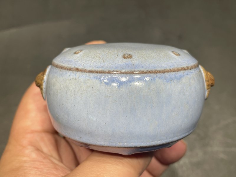 清早期 宜钧瓯窑文房一组六件 - 图50