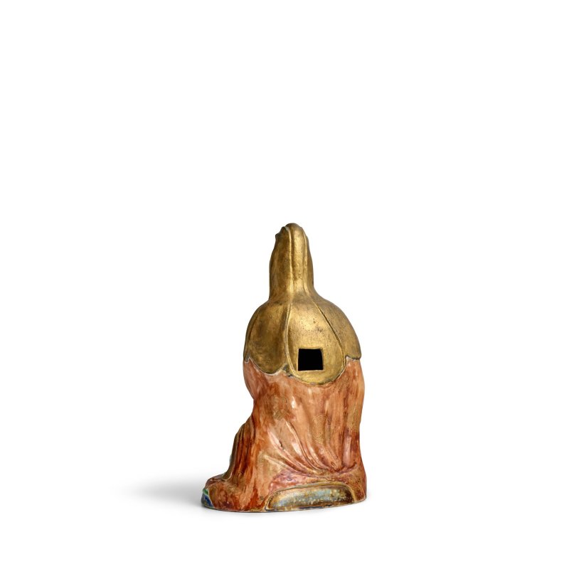 十九世紀 粉彩觀音坐像 | A FAMILLE-ROSE PORCELAIN FIGURE OF SEATED GUANYIN - 图5