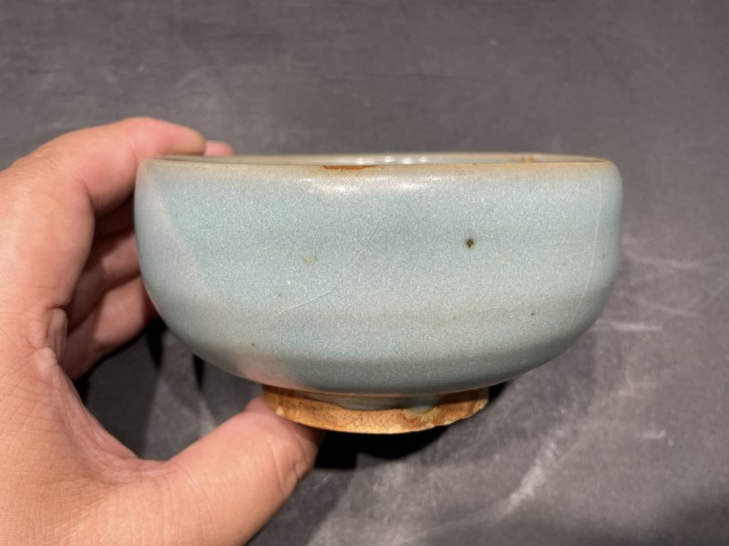 明 钧窑月白釉钵 - 图4
