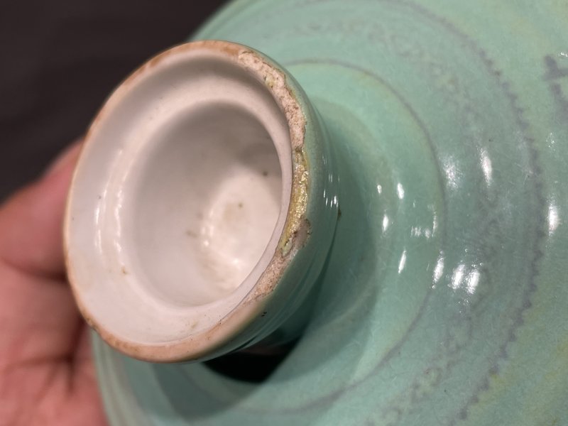 清光绪 秋葵绿铭文簋式炉 - 图7