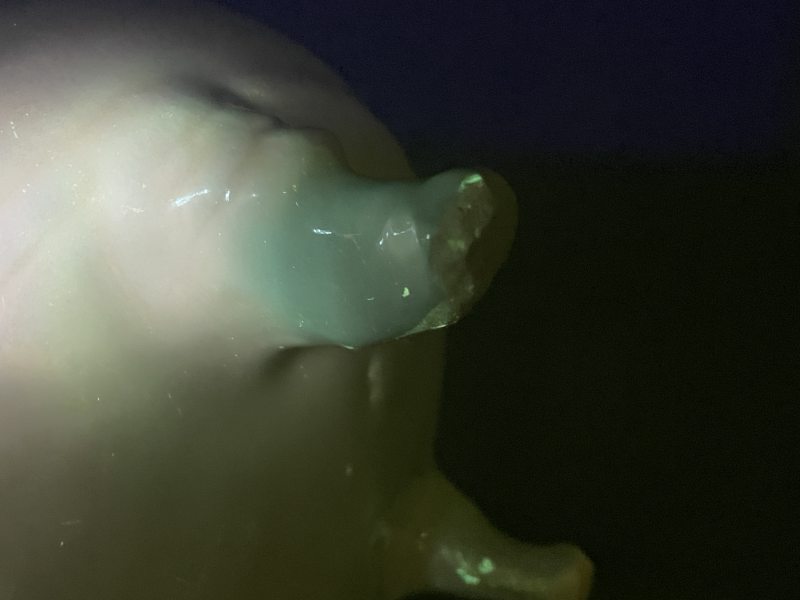 明 耀州窑月白釉狮腿三足炉 - 图12