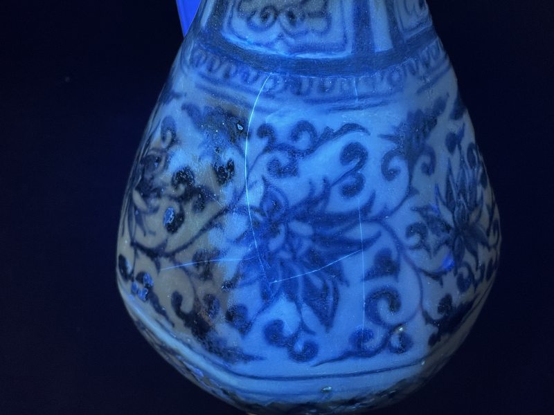 元 青花缠枝莲八方玉壶春瓶 - 图13