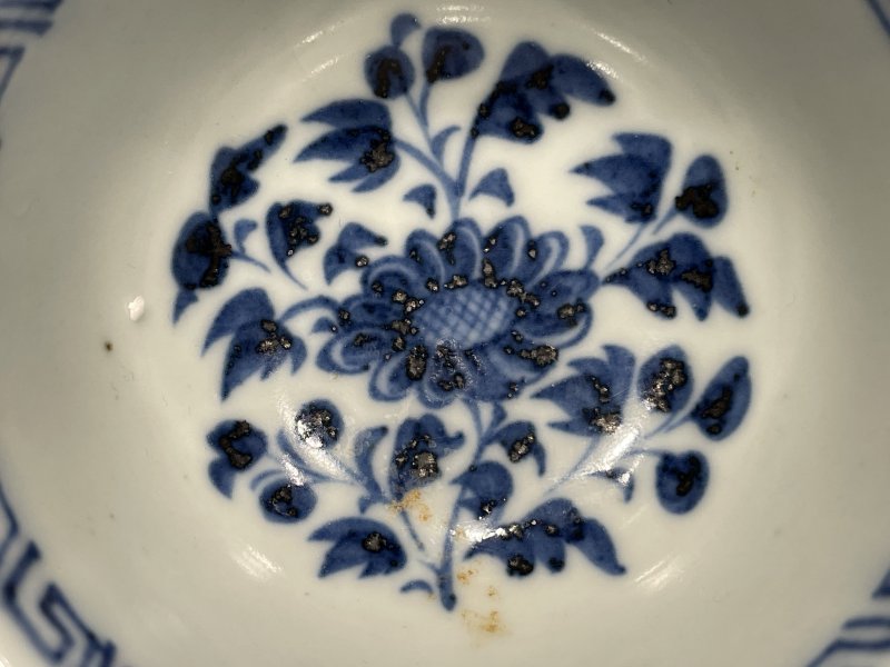 元 青花菊纹茶圆 - 图7