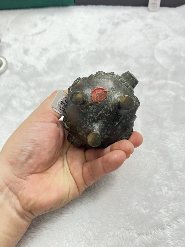 铜花卉纹兽耳炉 - 图6