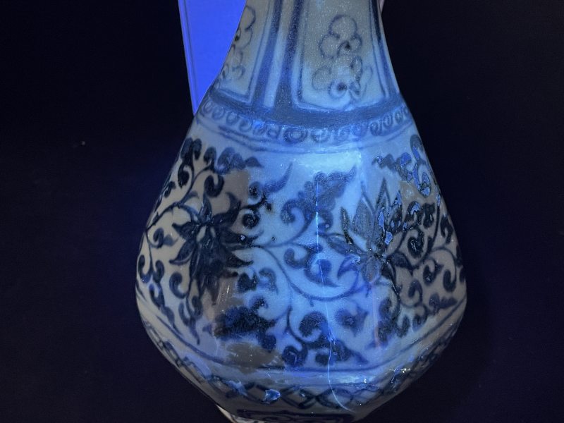 元 青花缠枝莲八方玉壶春瓶 - 图14