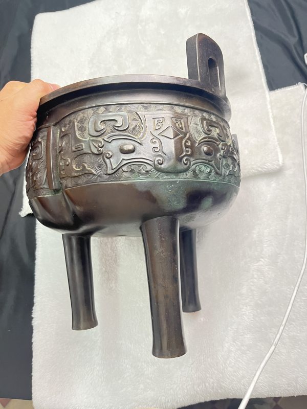 铜饕餮纹鼎式炉 - 图4