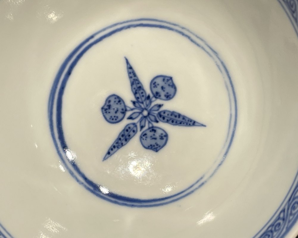 清光绪 青花三多纹碗 - 图10