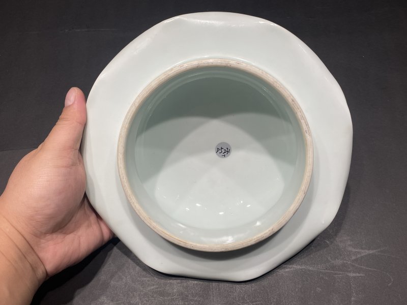 清晚期 青釉荷叶罐一对 - 图18