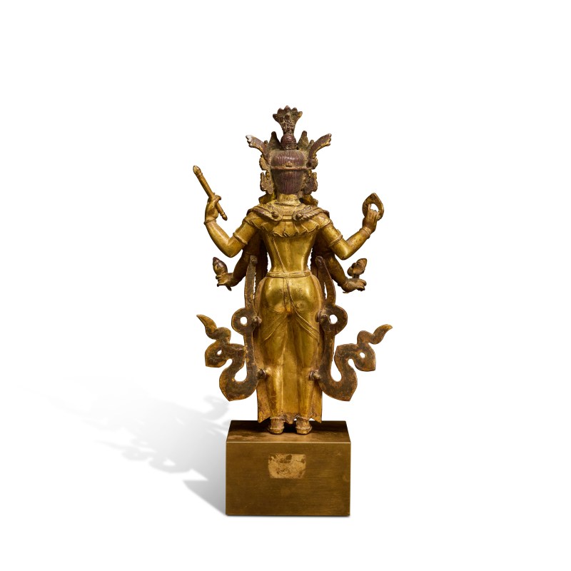 A gilt-copper alloy figure of Vishnu, Nepal, 18th / 19th century - 图4