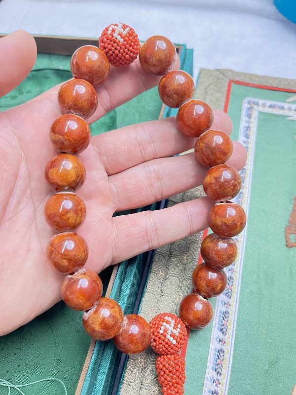 蜜蜡十八子手持 - 图5