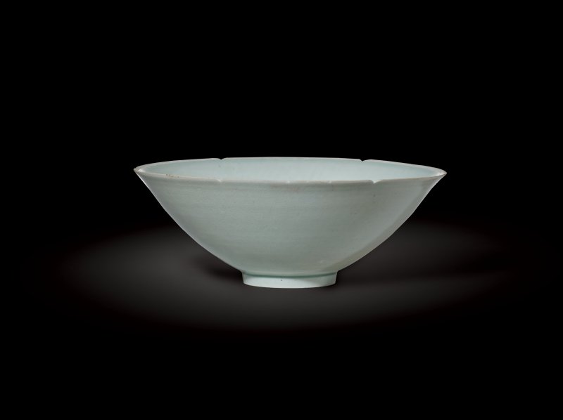 明 湖田窑斗笠碗