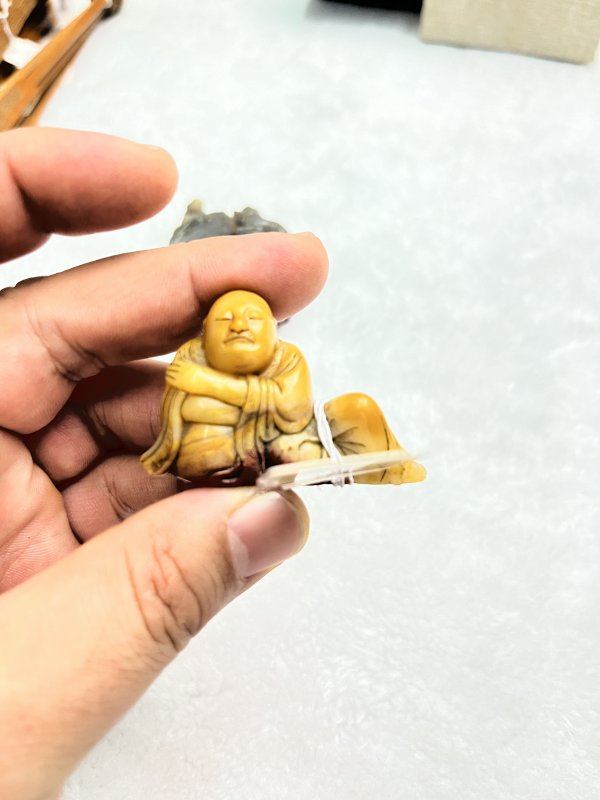罗汉、动物钮石印章一组 - 图8