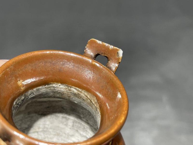十七世纪 紫金釉三足鼎式炉（老木盖） - 图8