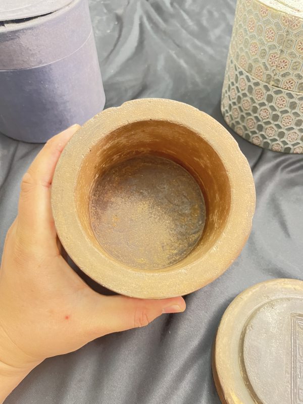 “龙吟虎啸”澄泥蛐蛐罐一对（附囊套） - 图6