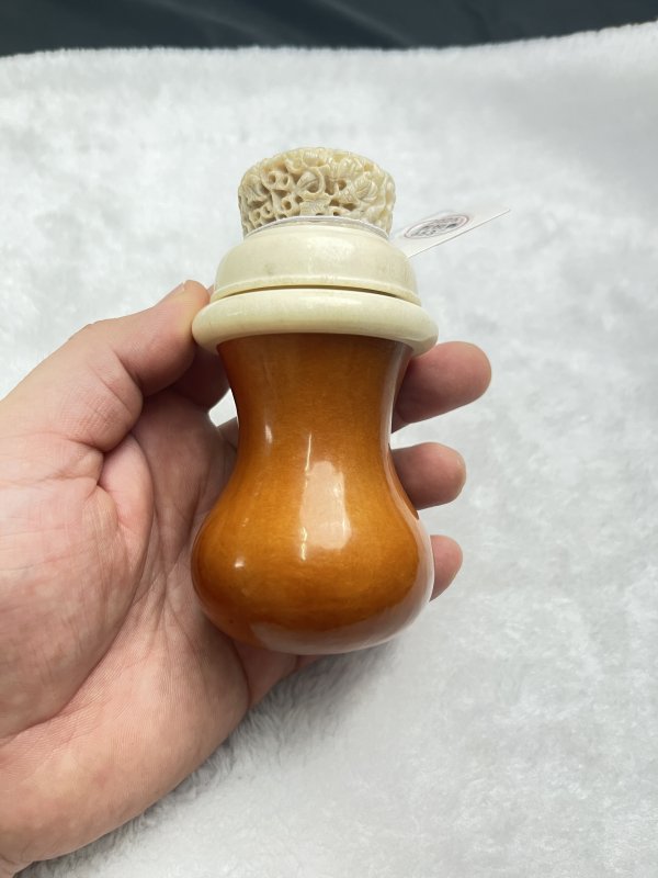 匏制素面荸荠形虫具 - 图3