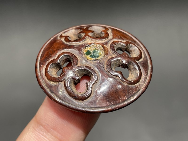 十七世纪 紫金釉三足鼎式炉（老木盖） - 图9