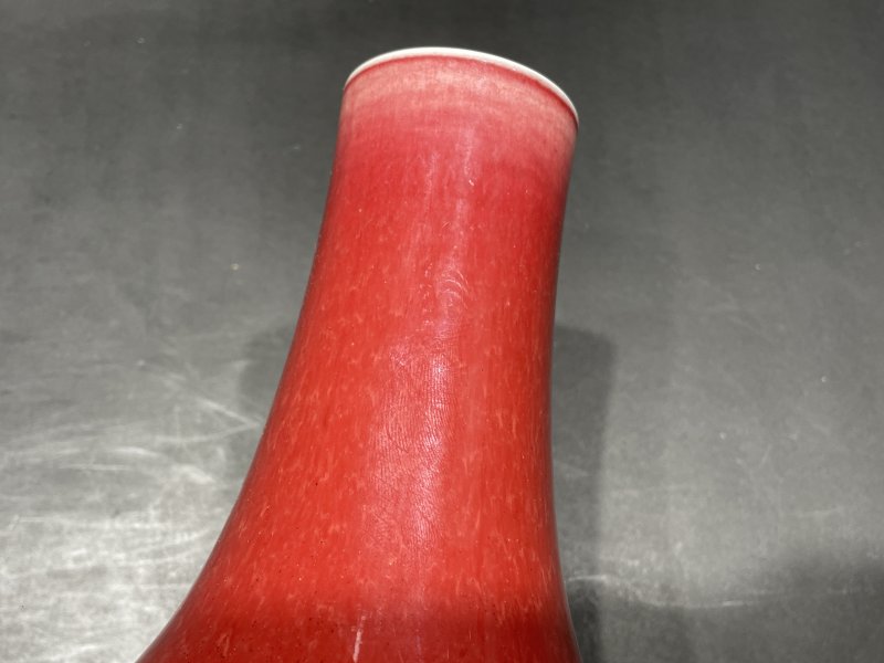 十八世纪 红釉荸荠瓶 - 图6