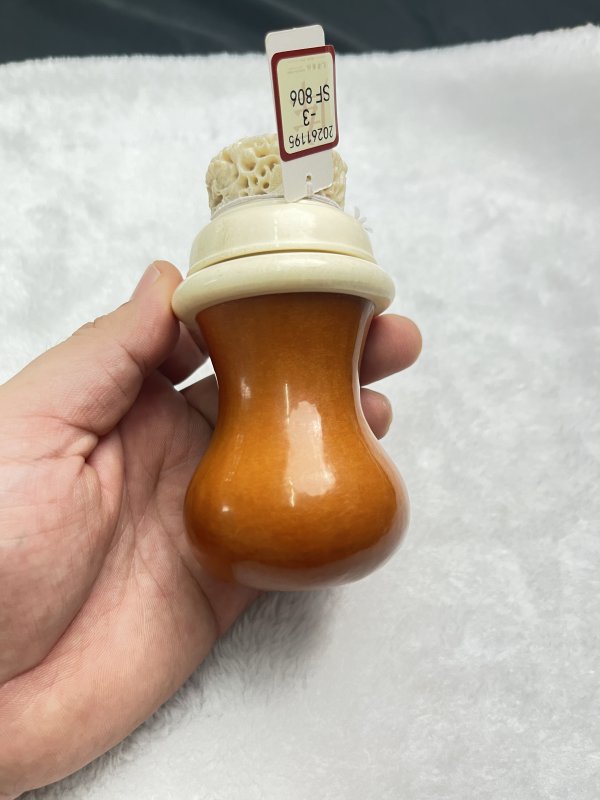 匏制素面荸荠形虫具 - 图4