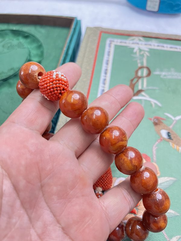 蜜蜡十八子手持 - 图7