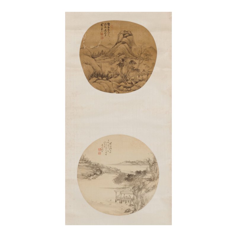 （款）居巢（1811-1865）/俞廉三（1841-1912）等晚清八家 花鳥團扇面八幀 立軸四聯屏 | VARIOUS LATE-QING ARTISTS - 图8