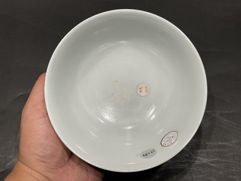 清光绪 茄皮紫暗刻龙纹宫碗 - 图7