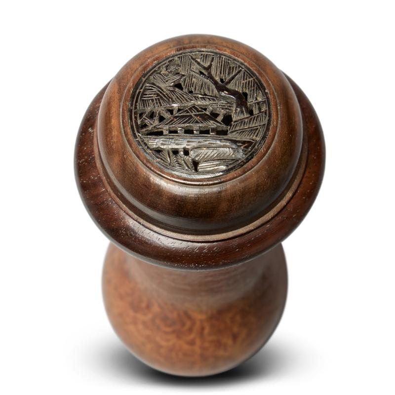 清 匏製雲龍紋蟋蟀罐 - 图4