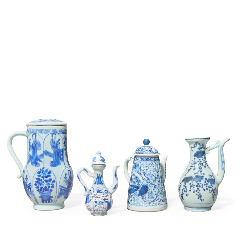 清康熙 青花器皿一組四件 | A GROUP OF FOUR BLUE AND WHITE VESSELS - 图2